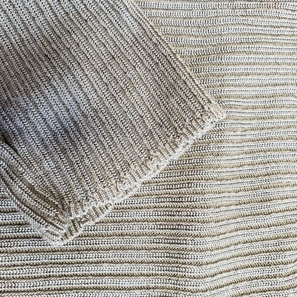 VINTAGE CLIO Gold Brown Light Knit Cardigan Sz Sm - Picture 7 of 9